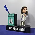 Personalised Doctor Caricature Pen Stand