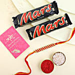 Sneh Beads Mauli Rakhi & Mars Chocolates