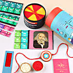 Captain America Shield Rakhi N Smart Sticks Elemental Chemistry Gift Set