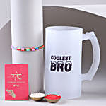 Sneh Designer Beads Rakhi & Bro Beer Mug