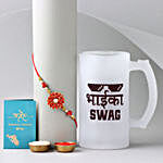 Sneh Floral Rakhi & Swag Beer Mug