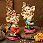 Beautiful Beads Rakhi & Dancing Ganesha Idols