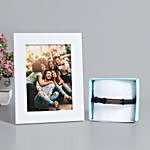 Personalised White Frame N Friendship Band Combo
