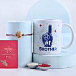 Sneh Ganesha Rakhi & No.1 Brother Mug Combo
