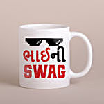Sneh Rakhi With White Mug For Your Gujrati Brother