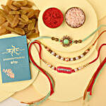 Sneh Heritage Look Rakhi Set &Dry Fruit Combo