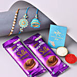 Sneh Bhaiya Bhabhi & Pearl Rakhi Set With Chocolates