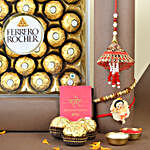 Sneh Blessed Family Rakhi Set & Ferrero Rochers