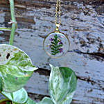 Relucent Fern Resin Necklace