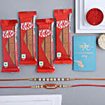 Sneh Capsule & Pearl Rakhi Set With Kitkat Pack
