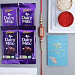 Sneh Ethnic Capsule Rakhi & Dairy Milk Chocolates