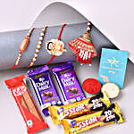Sneh Family Rakhi Set & Chocolates Combo