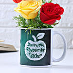Teacher's Day Mug of Joyful Roses