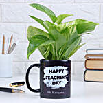 Happy Teacher's Day Special Money Plant Mug