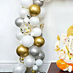 Balloon Setup Ganesh Puja Celebration
