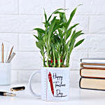 Happy Teacher's Day Bamboo Plant Mug