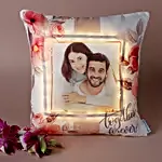Personalised Love Affair LED Cushion- Hand Delivery