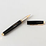Personalised Stylish Black Roller Pen