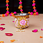 Pretty in Pink Karwa Chauth Thali Set