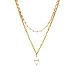 Ruby Rang Layered Peral Luster Necklace