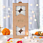 Diwali Shine Candle & Chocolate Combo