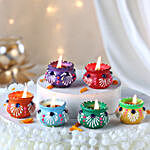 Diwali Joy Matki Diyas Sweet Gift Box