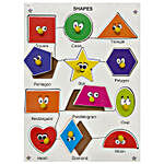 Colourful Shapes Learning Tray With Knobs