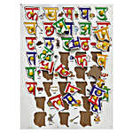 Hindi Alphabets Wooden Tray with Knobs