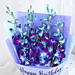 Blue Orchid Personalised Wish Bouquet