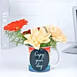 Joyful Blooms in a Mug