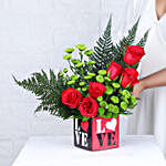 Red Rose Love Vase