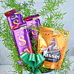Festive Sweets & Greens Gift Basket
