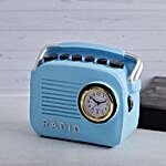 Classy Vintage Radio Decor Accent- Blue