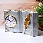 Victorian Book Style Tabletop Clock