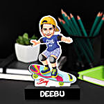 Personalised Skater Boy Caricature