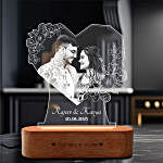 Personalised Hearty Love Photo Glow Lamp