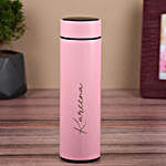 Personalised Temperature Hydration Bottle- Pink