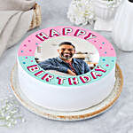 Confetti Birthday Vanilla Photo Cake- Half Kg
