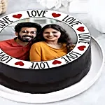 Love Special Chocolate Photo Cake- 1Kg