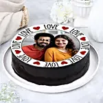 Love Special Chocolate Photo Cake- Half Kg
