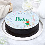 Personalised Blissful Chocolate Cake- Half Kg