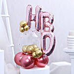 Chic Birthday Balloon Bouquet- Rose Gold
