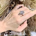 Princess Pear Cut Diamond Ring
