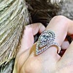 Princess Pear Cut Diamond Ring
