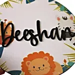 Personalised Floral Nameplate For Kids