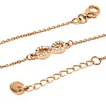 Manash Infinity Chain Bracelet Rose Gold