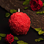 Enchanting Bloom Rose Candle