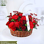 Valentine's Affection Of Rose & Carnation
