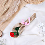 Crochet Single Rose Bouquet