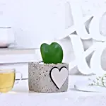 Hoya Plant Personalised Heart Pot